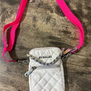 MZ Wallace Iridescent Interior with Pink Accent